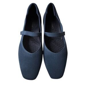 Cusolemore NEW Blue Mary Jane Knit Ballet Shoes Women’s 8.5 Arch Support Comfort